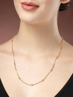  women's set of 3 gold-plated minimal chain 3