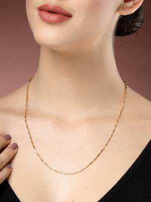  women's set of 3 gold-plated minimal chain 2