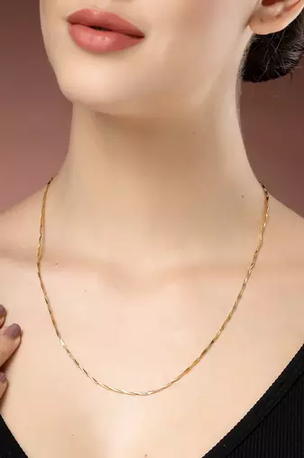 women's set of 3 gold-plated minimal chain