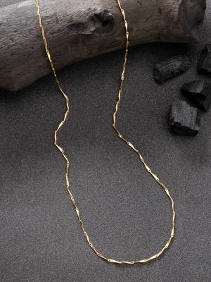  women's set of 3 gold-plated minimal chain 3