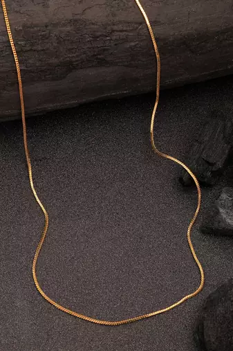  women's set of 3 gold-plated minimal chain