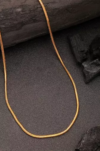  women's set of 3 gold-plated minimal chain