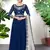 Mesmerizing Blue Faux Georgette Semi Stitched Party Wear Women's Salwar Kameez Semi stitched