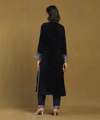 Blue azra kurta with pant and dupatta 5