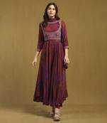 Pink dewey kurta with leggings and dupatta