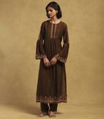 Brown kyesha kurta with pant