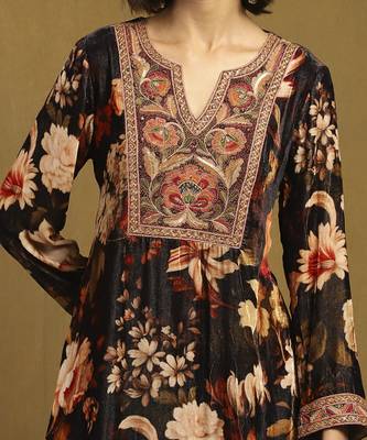 Black genevieve kurta with pant 4