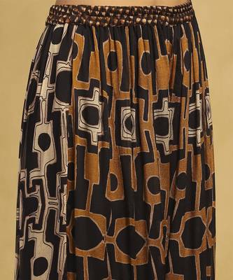 Brown meraki border kurta with sharara 5