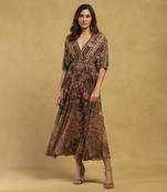 Black arohi maxi dress