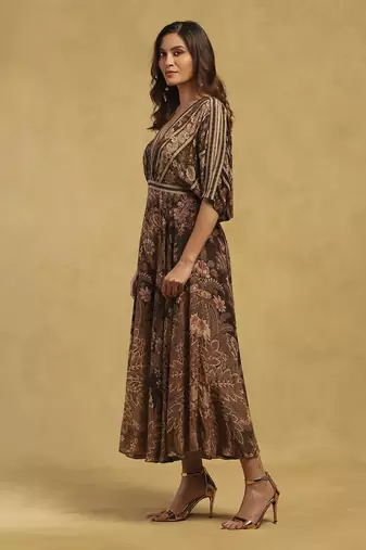 Black arohi maxi dress