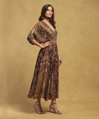 Black arohi maxi dress 3