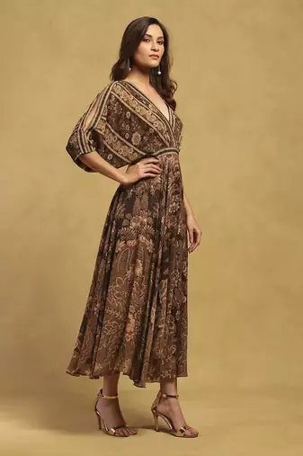 Black arohi maxi dress