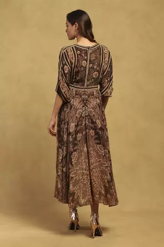 Black arohi maxi dress