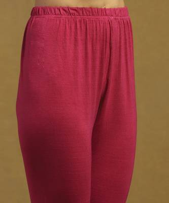 Pink niagra kurta with leggings and dupatta 5