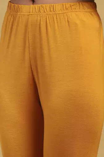 Yellow niagra kurta with leggings and dupatta