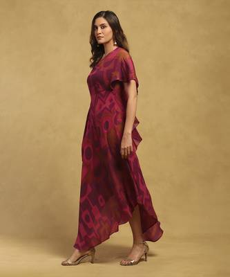 Pink meraki long dress 2