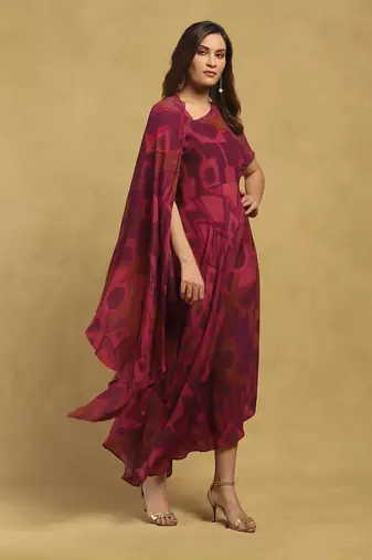 Pink meraki long dress