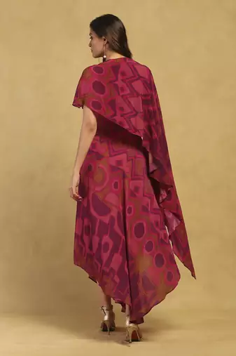 Pink meraki long dress