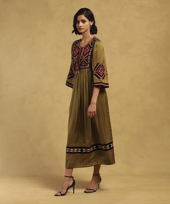 Green millary dress 2