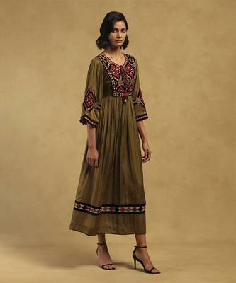 Green millary dress 3