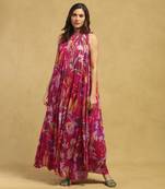 Pink pheonix shift dress