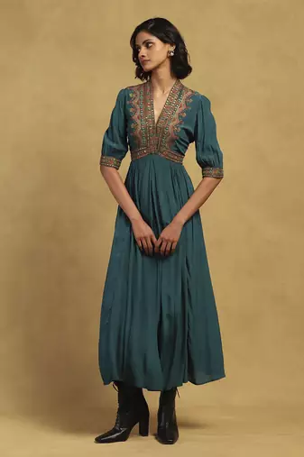 Green prishan maxi dress