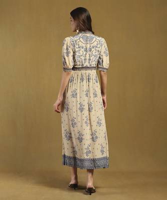Beige sulawasi maxi dress 5
