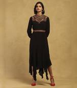 Black velentine long dress