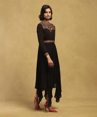 Black velentine long dress 3