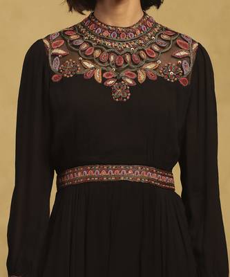 Black velentine long dress 4