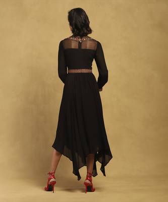 Black velentine long dress 5