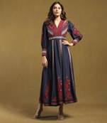 Blue azra long dress