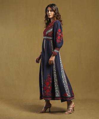 Blue azra long dress 2