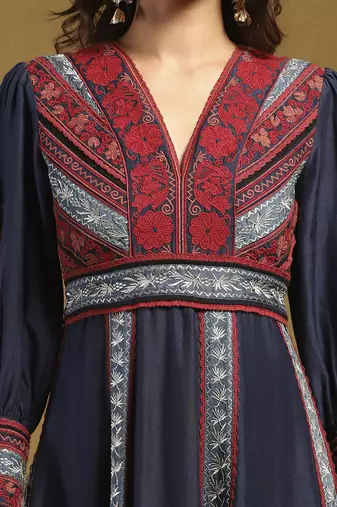 Blue azra long dress