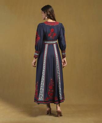 Blue azra long dress 5