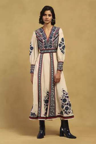 White azra long dress