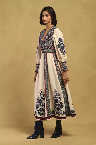 White azra long dress