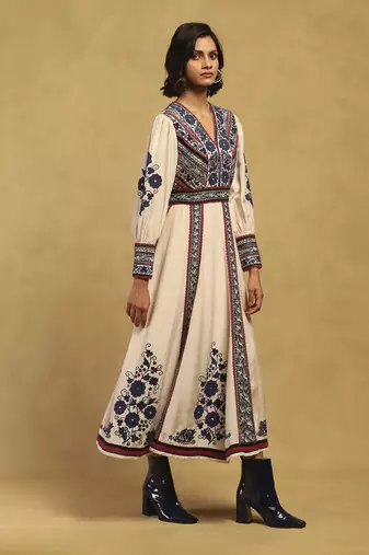 White azra long dress