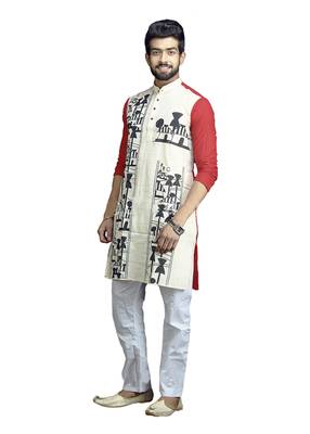 Amader choto gram- saree & kurta cotton couple set 3