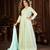 Irresistible Turquoise Faux Georgette Semi Stitched Wedding Women's Salwar Kameez Semi stitched