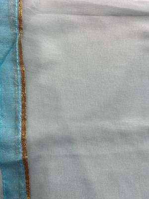 Irresistible Turquoise Faux Georgette Semi Stitched Wedding Women's Salwar Kameez Semi stitched 5