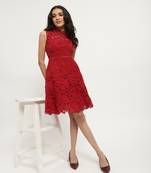 Red aaron short dress