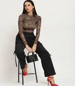 Black valerie mesh bodysuit