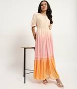 Multi color anza ombre maxi dress