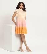 Multi color anza ombre shift dress with camisole
