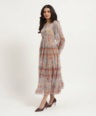 Blue arden maxi dress with camisole 3