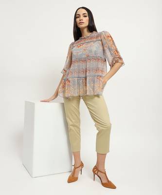 Blue arden top with camisole 2
