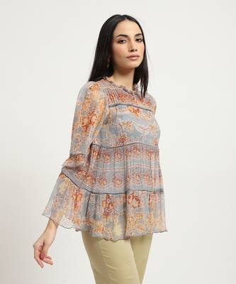 Blue arden top with camisole 5