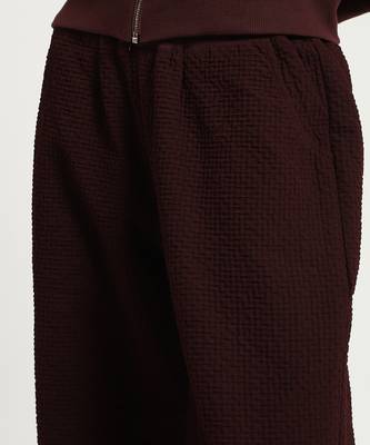 Burgundy athliesure top with pant co-ord set 4