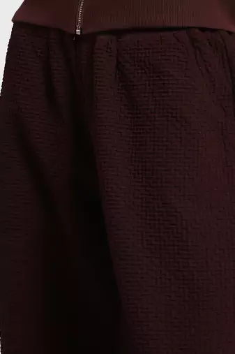 Burgundy athliesure top with pant co-ord set